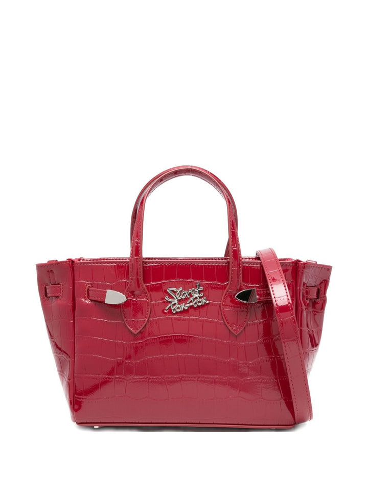 Secret Pon Pon
Borsa a tracolla 
con stampa coccodrillo