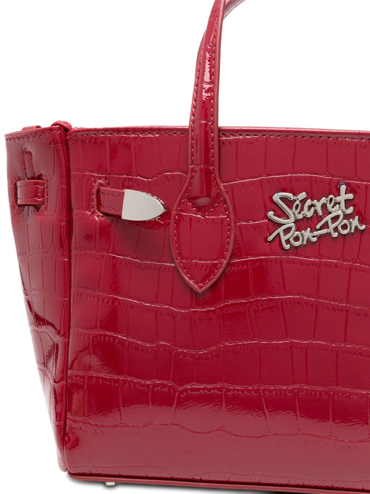 Secret Pon Pon
Borsa a tracolla 
con stampa coccodrillo