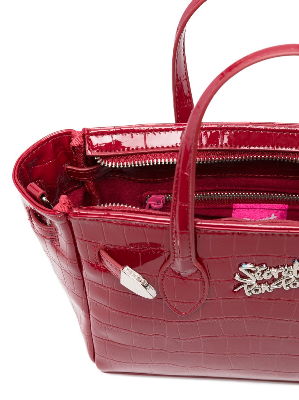 Secret Pon Pon
Borsa a tracolla 
con stampa coccodrillo