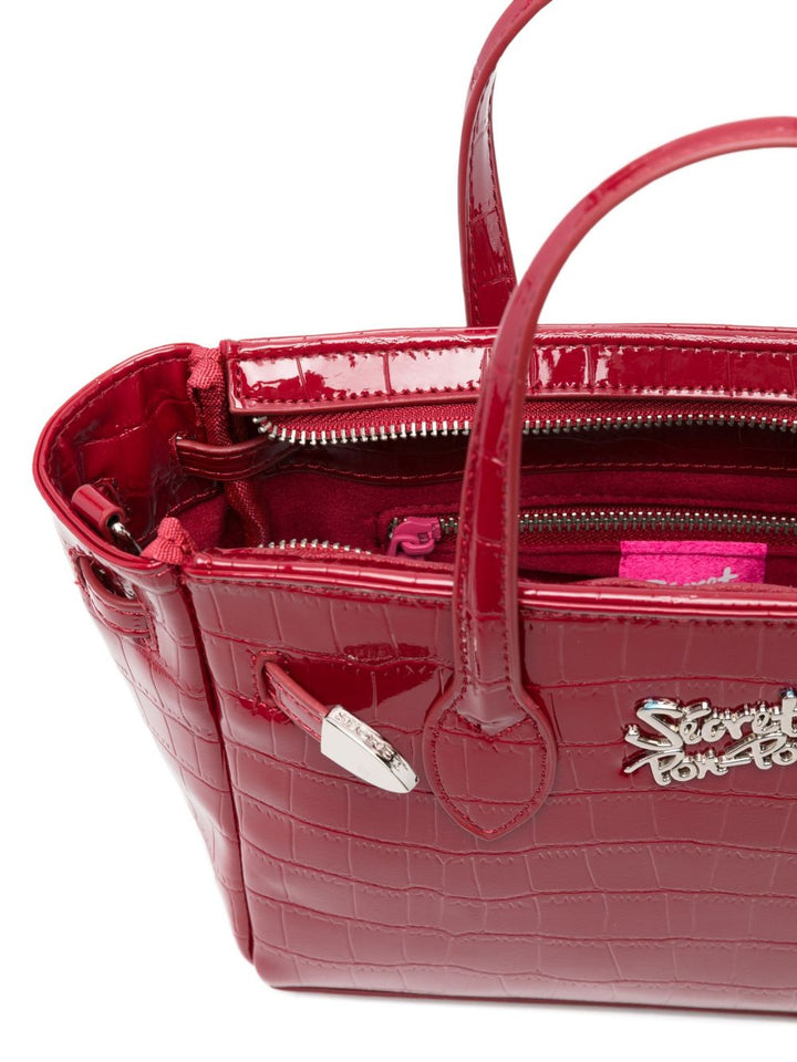 Secret Pon Pon
Borsa a tracolla 
con stampa coccodrillo