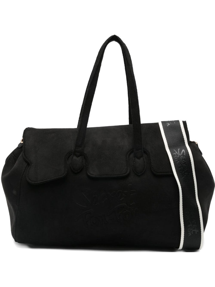Secret Pon Pon
Borsa a tracolla con logo in rilievo