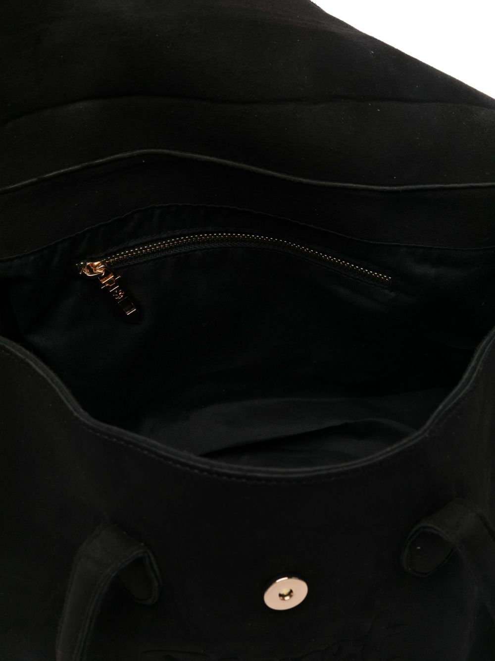 Borsa a tracolla con logo in rilievo