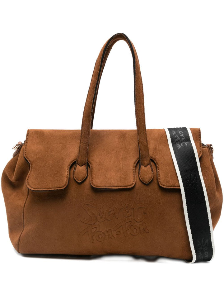 Secret Pon Pon
Borsa a tracolla con logo in rilievo