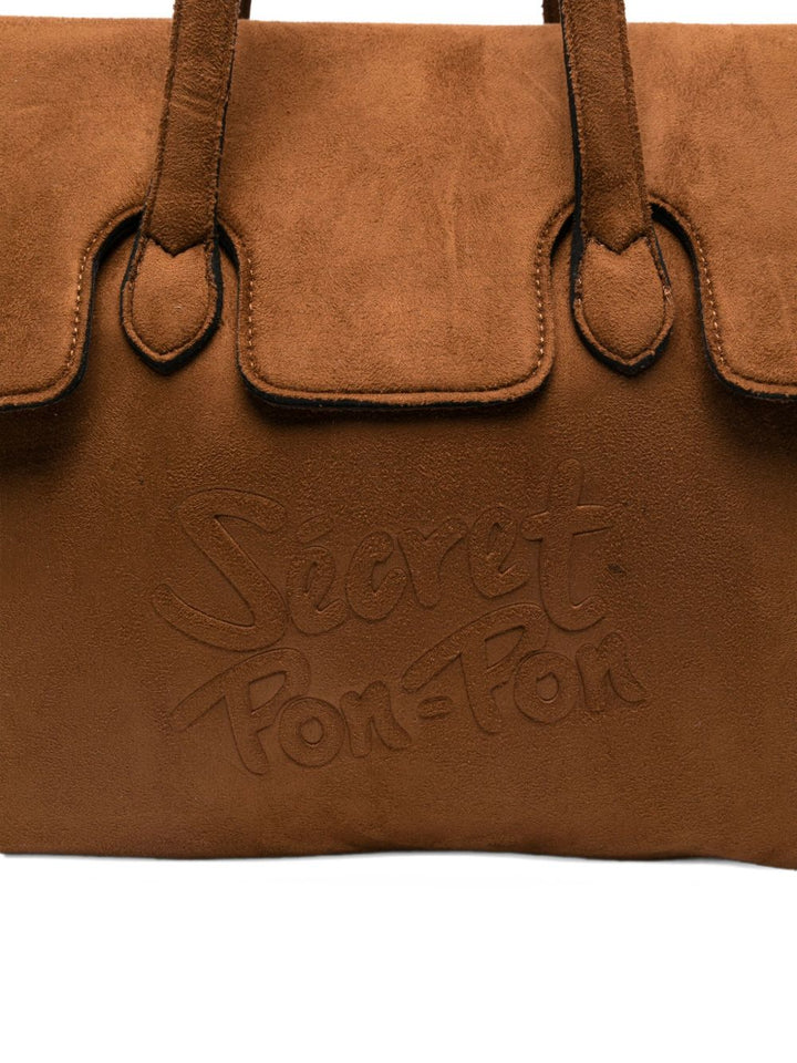 Secret Pon Pon
Borsa a tracolla con logo in rilievo