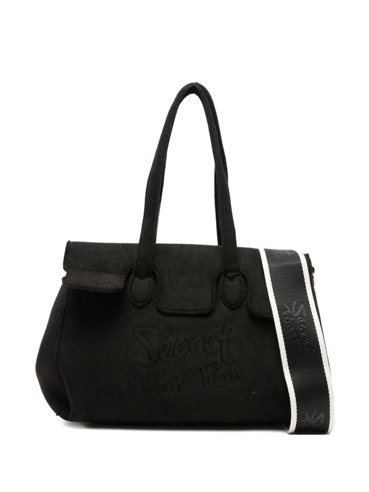 Secret Pom Pom
Borsa tote con logo in rilievo