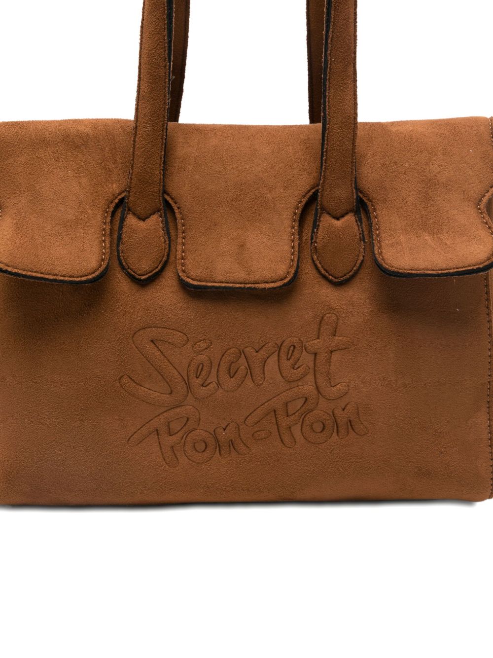 Secret Pom Pom
Borsa tote con logo in rilievo