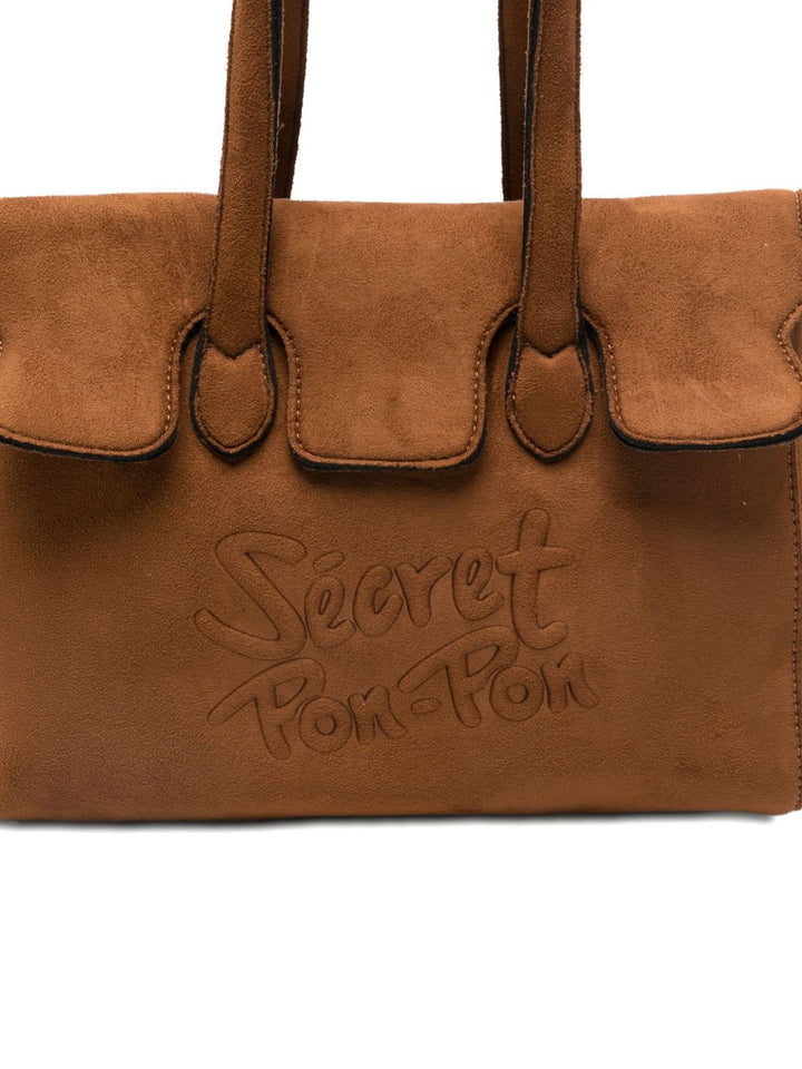 Secret Pom Pom
Borsa tote con logo in rilievo