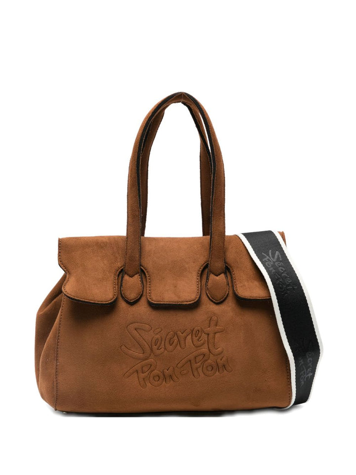Secret Pom Pom
Borsa tote con logo in rilievo
