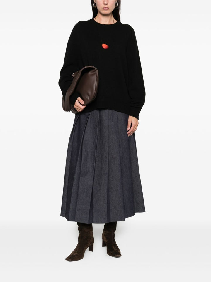 SOFT GOAT Maglioni neri girocollo