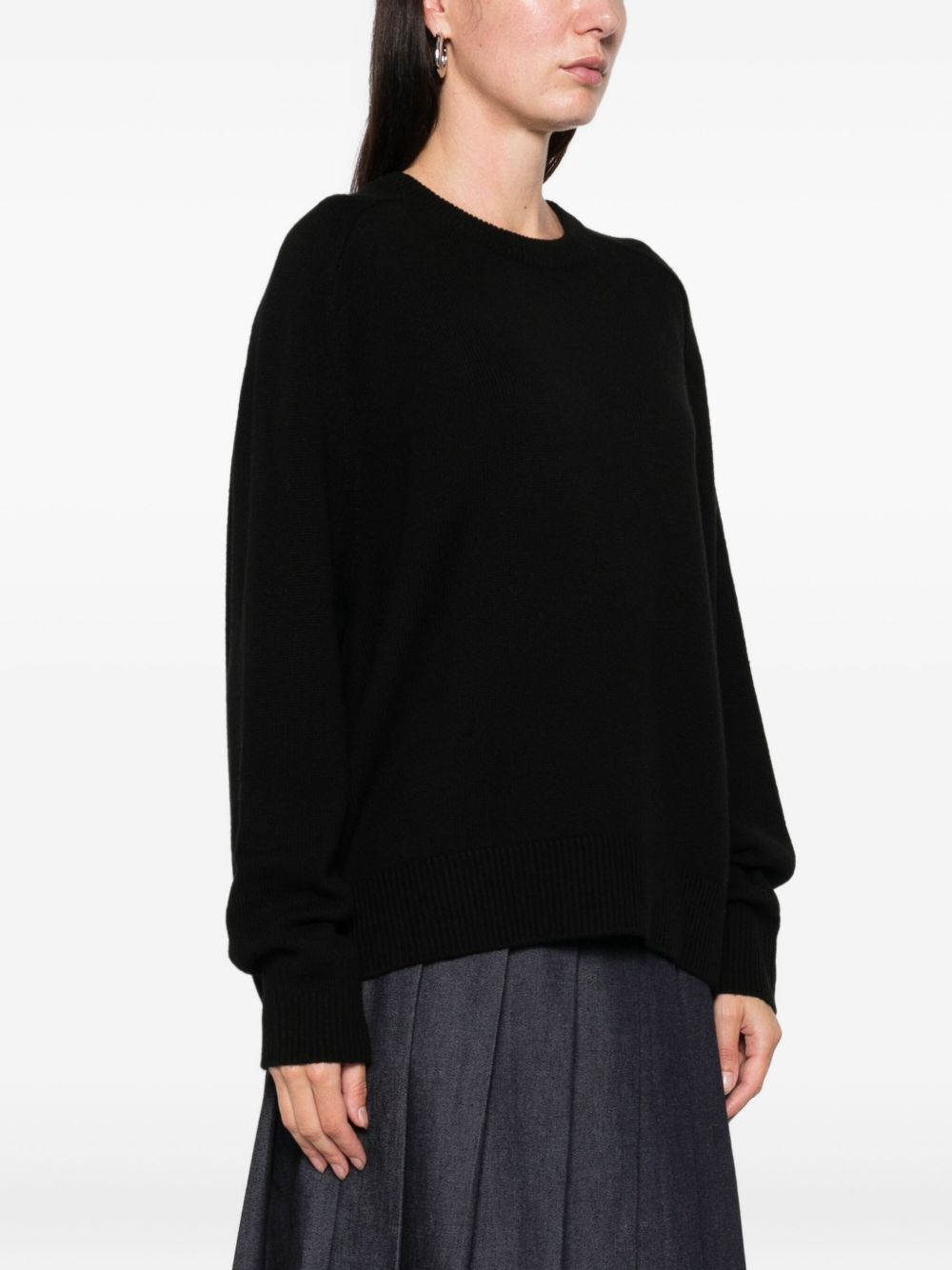 SOFT GOAT Maglioni neri girocollo