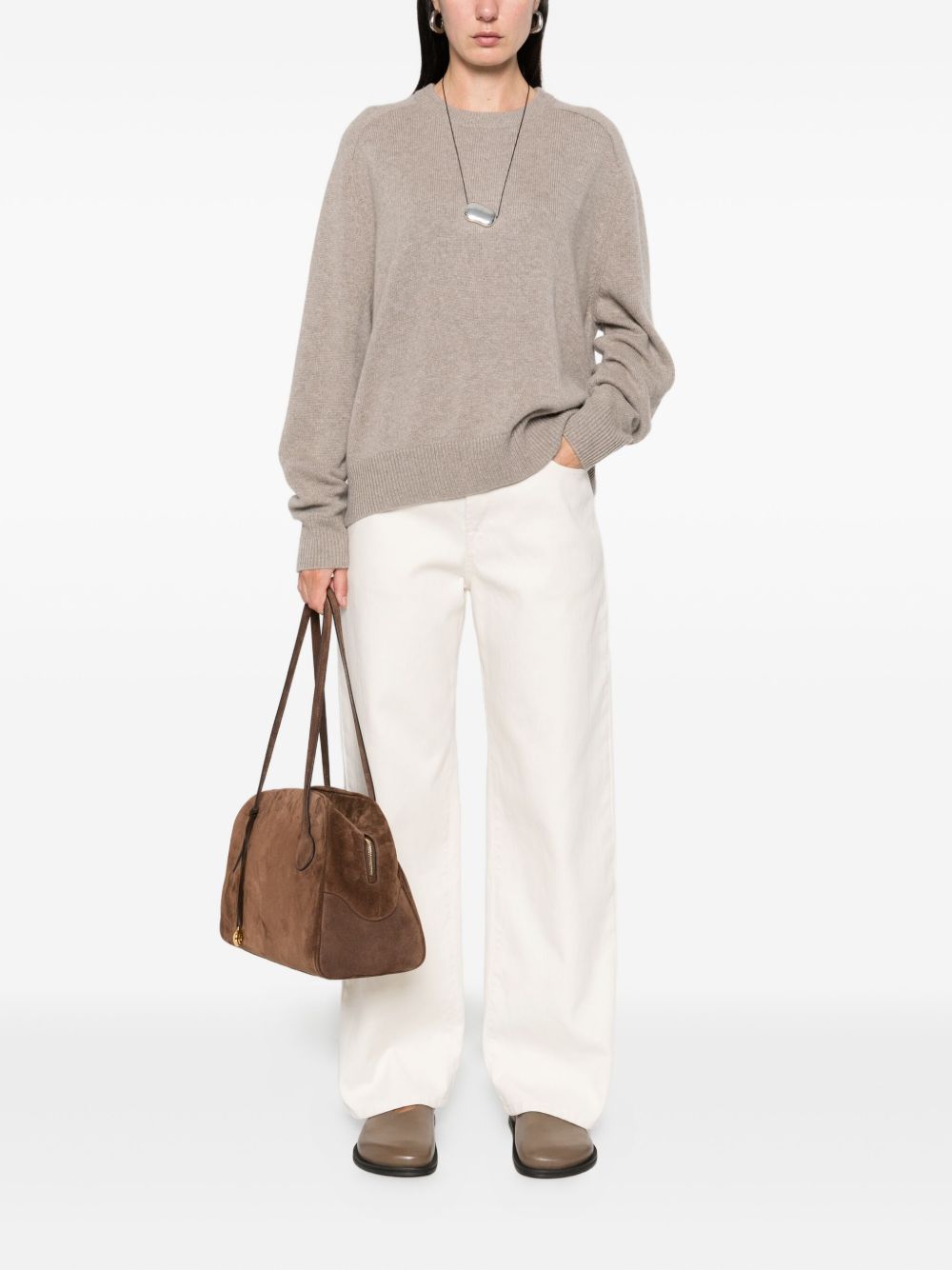 SOFT GOAT Maglioni beige girocollo