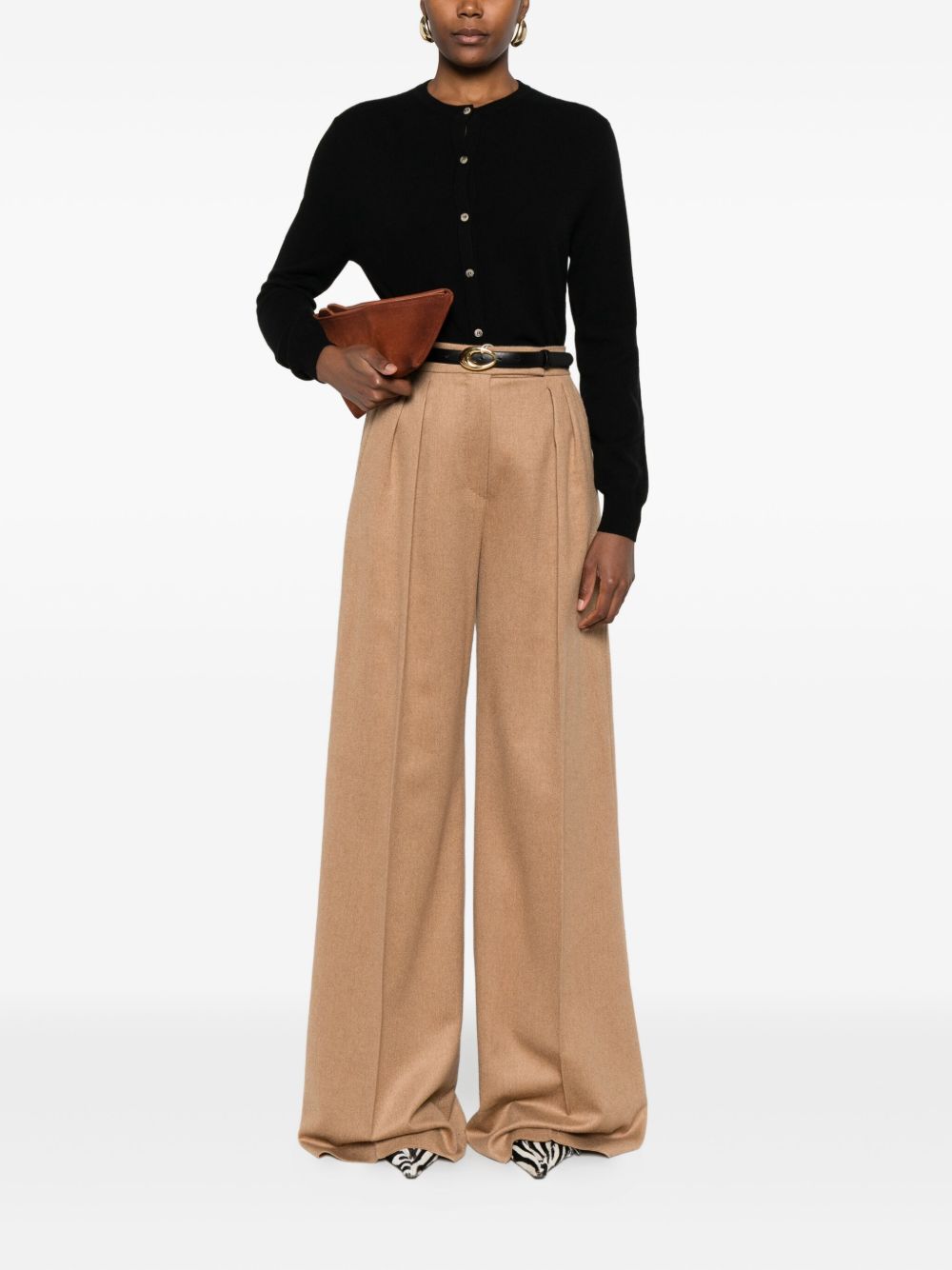 Soft Goat Cardigan girocollo