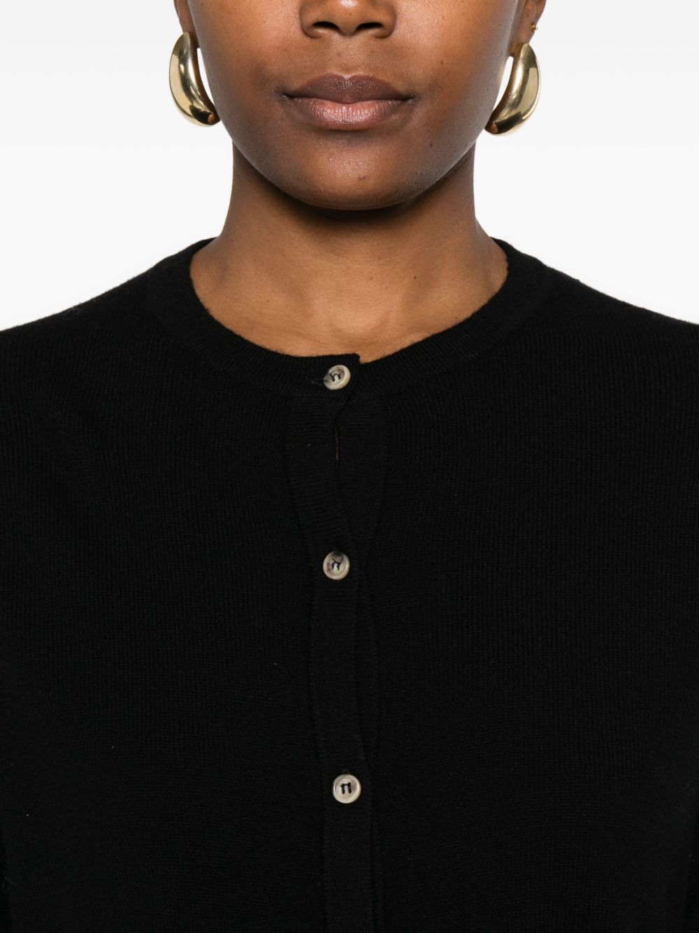 Soft Goat Cardigan girocollo