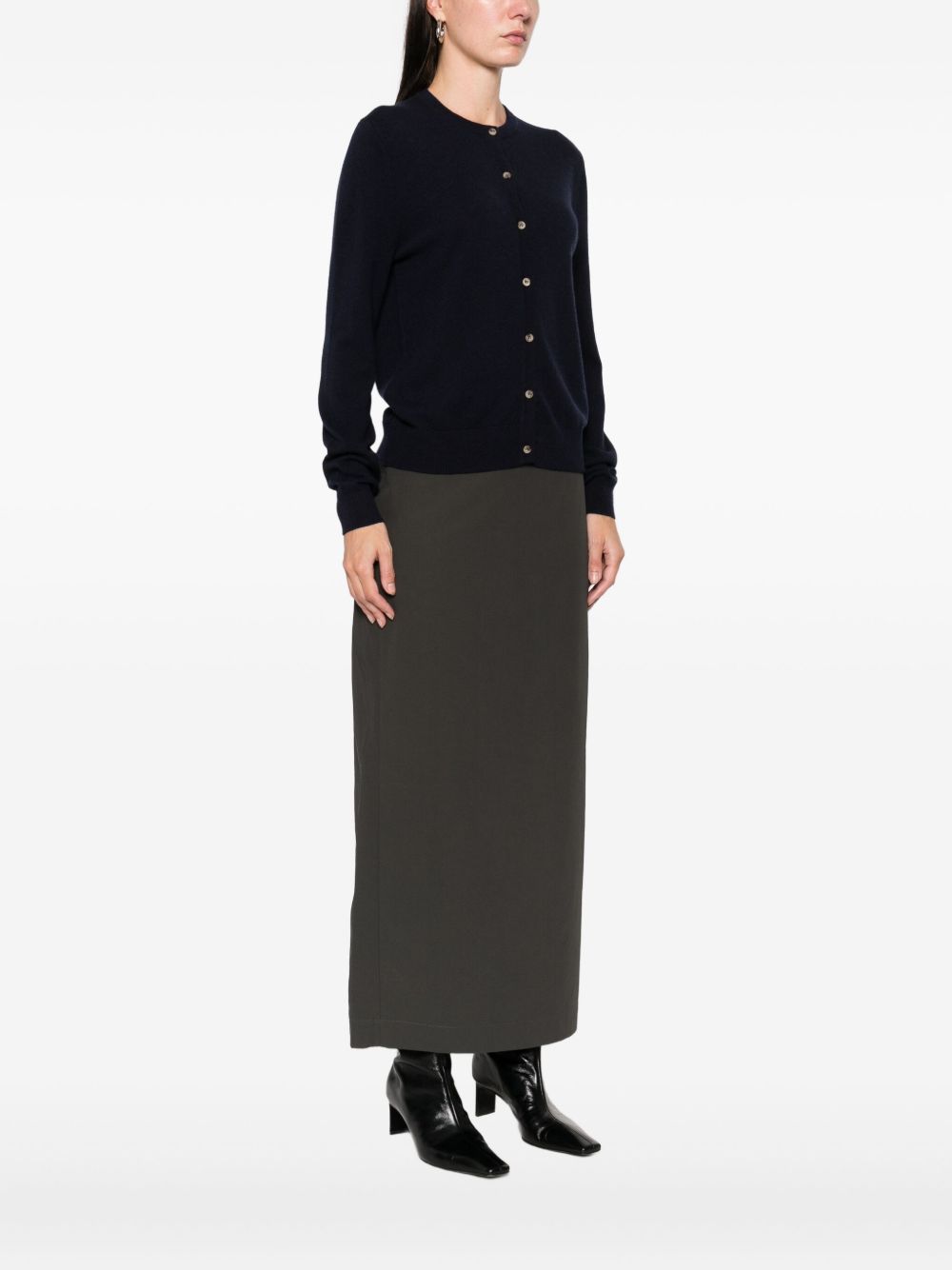 Soft Goat Cardigan girocollo