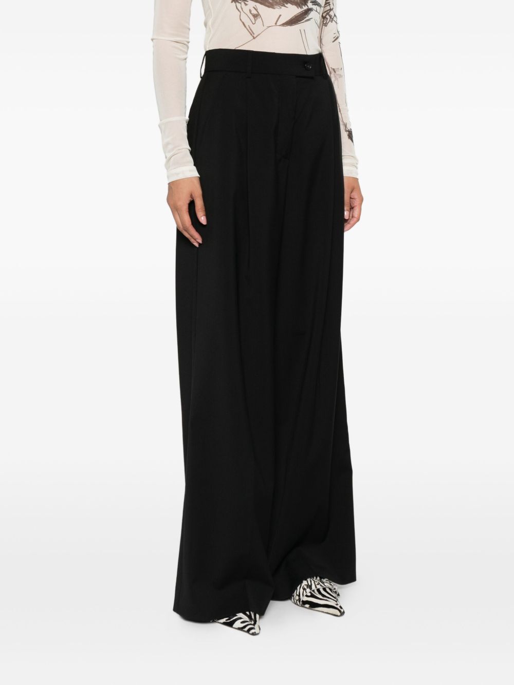 Sportmax
Pantaloni a gamba ampia con pieghe