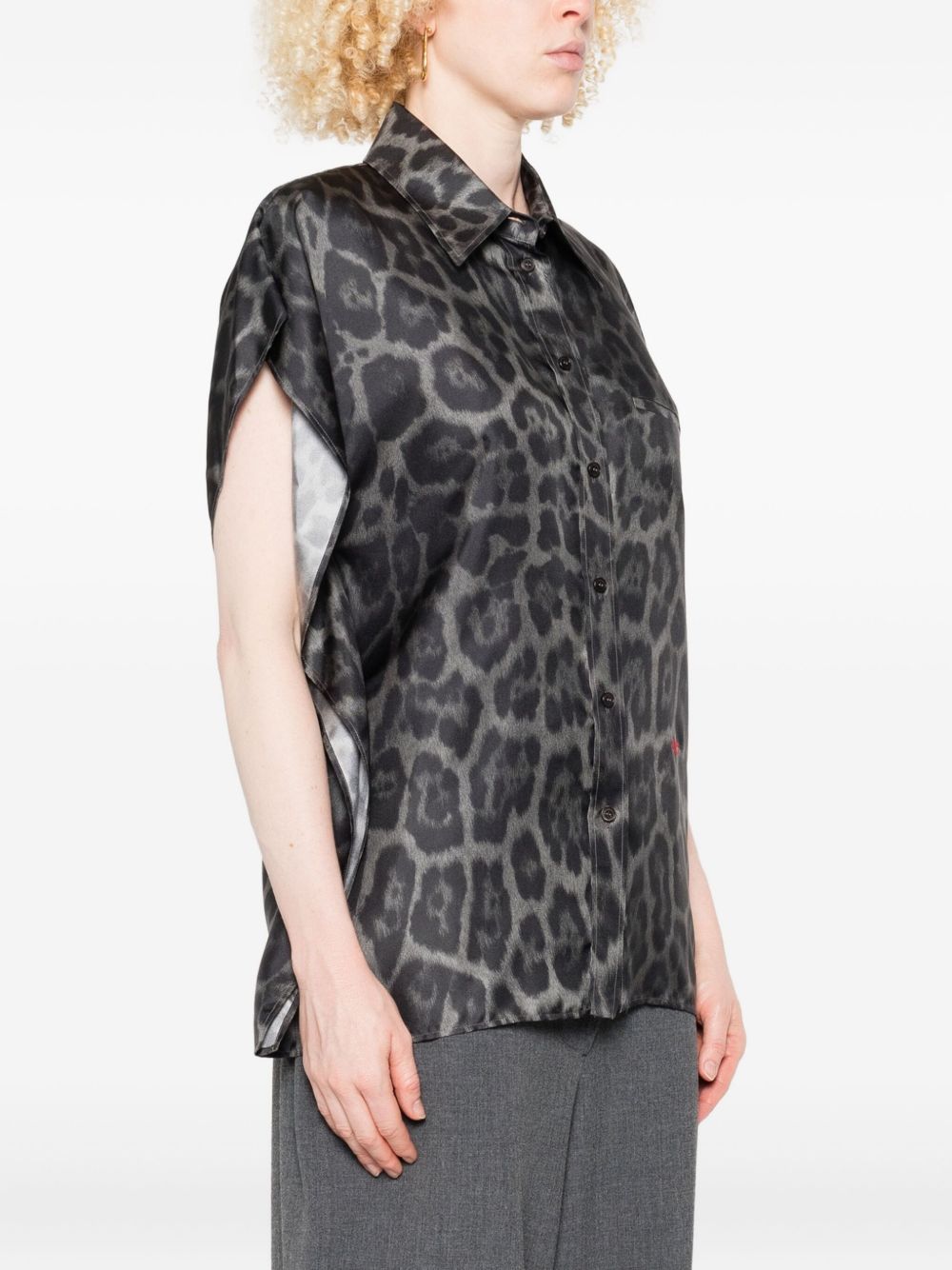 Stella McCartney
Camicia senza maniche con stampa leopardata