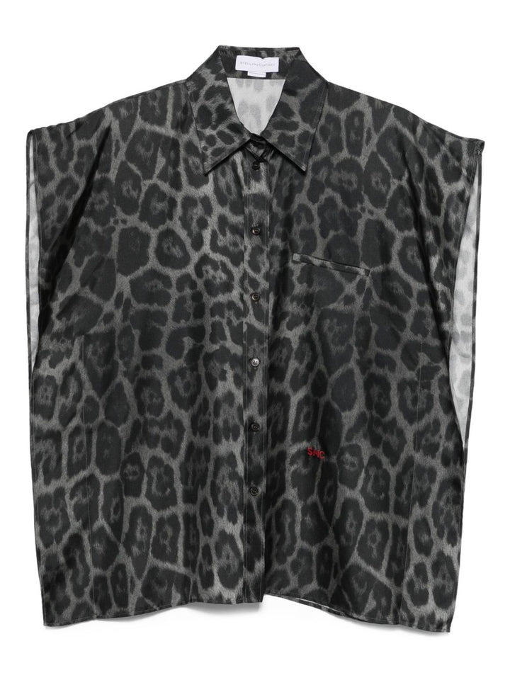Stella McCartney
Camicia senza maniche con stampa leopardata