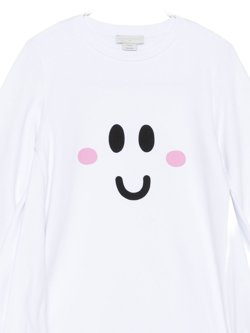 Stella McCartney Kids Abito in cotone bianco