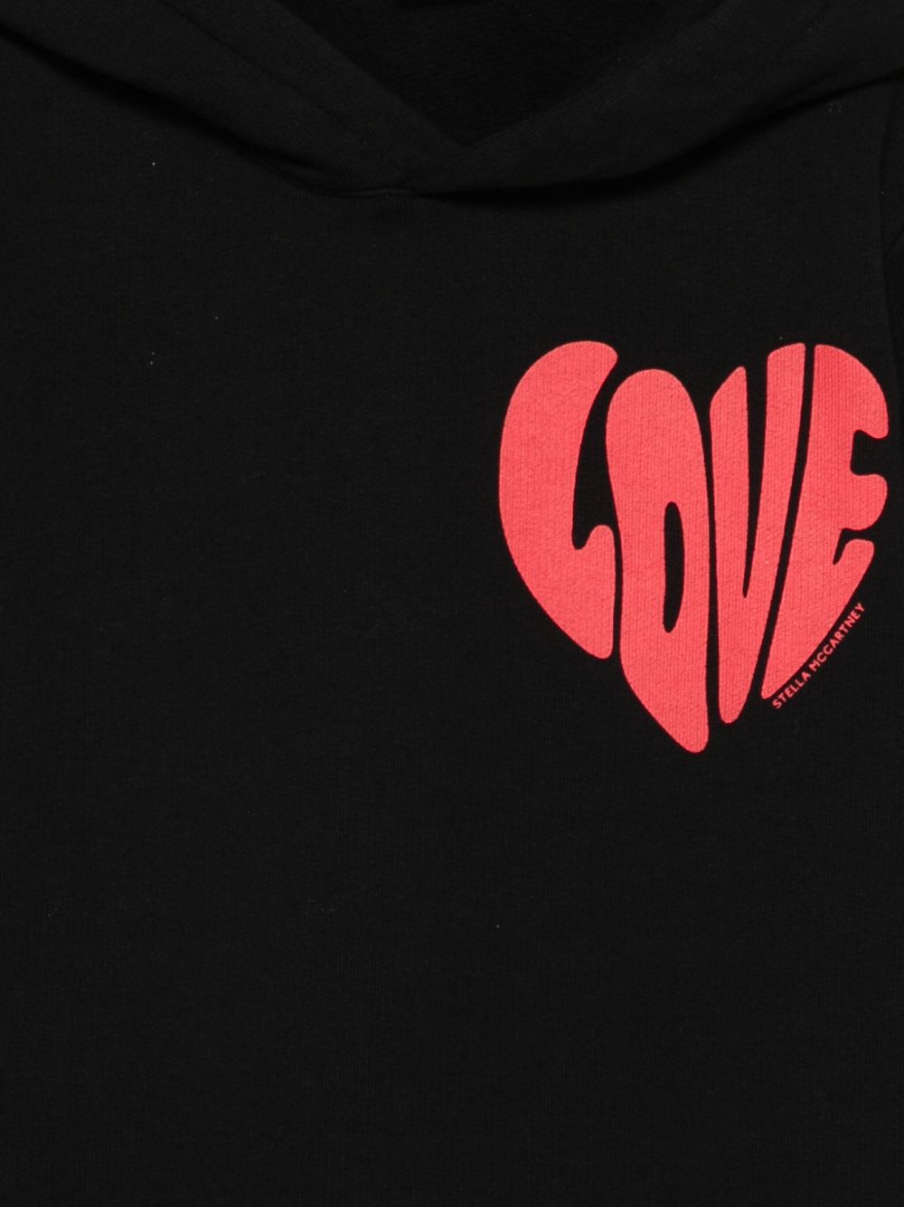 Stella McCartney Kids
Felpa nera con stampa a forma di cuore