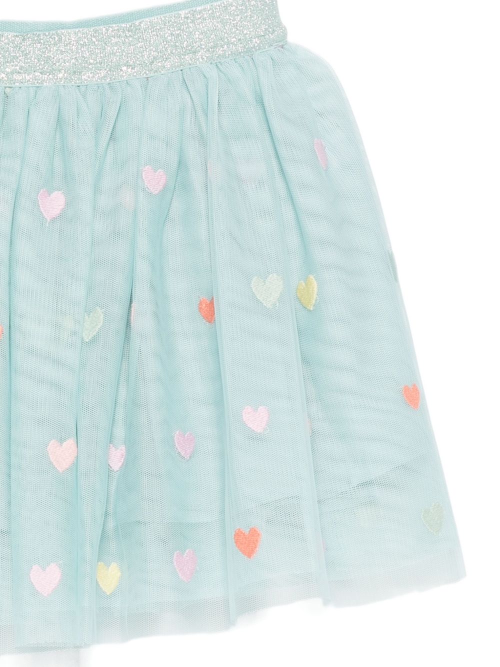 Stella McCartney Kids Gonna in tulle con glitter e cuori