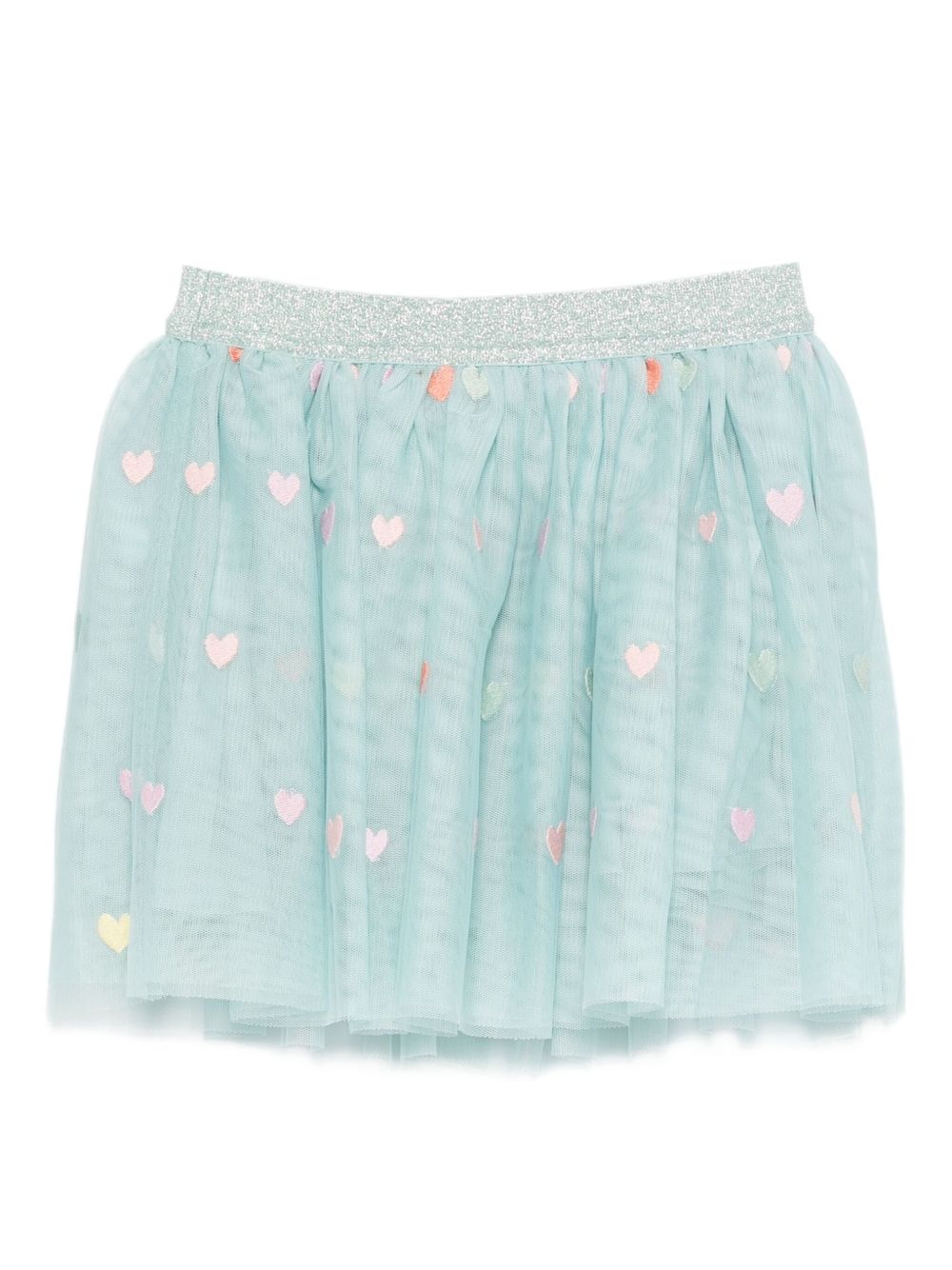Stella McCartney Kids Gonna in tulle con glitter e cuori