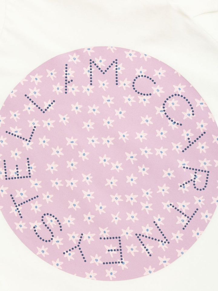 Stella McCartney Kids T-shirt con logo a fiori
