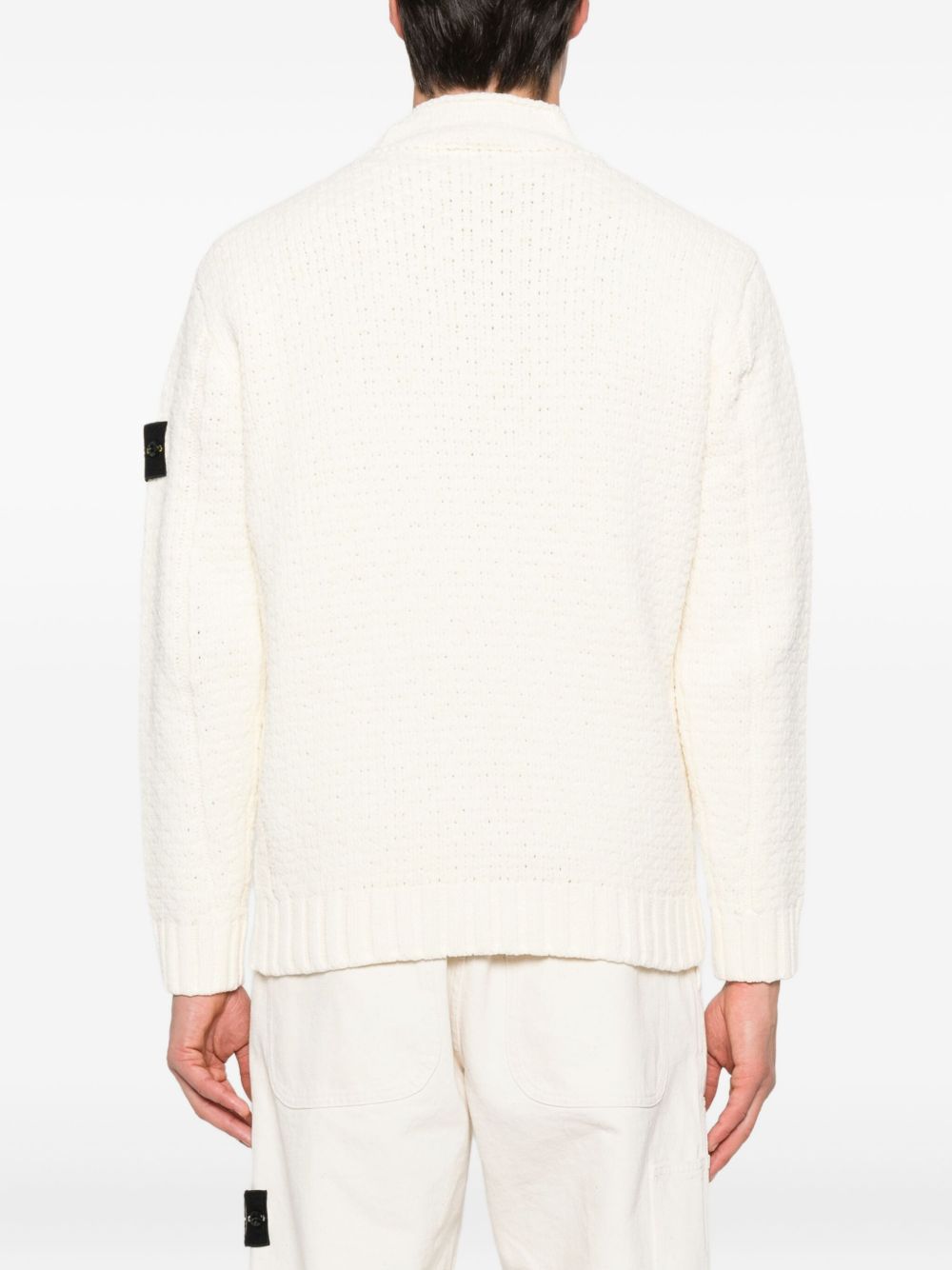 Stone Island
Maglione con applicazione Compass