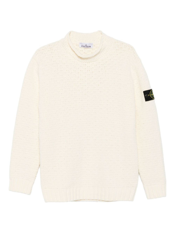 Stone Island
Maglione con applicazione Compass