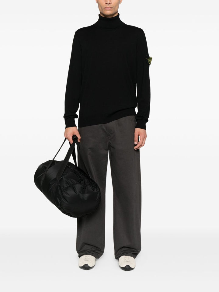 Stone Island Maglione nero a collo alto