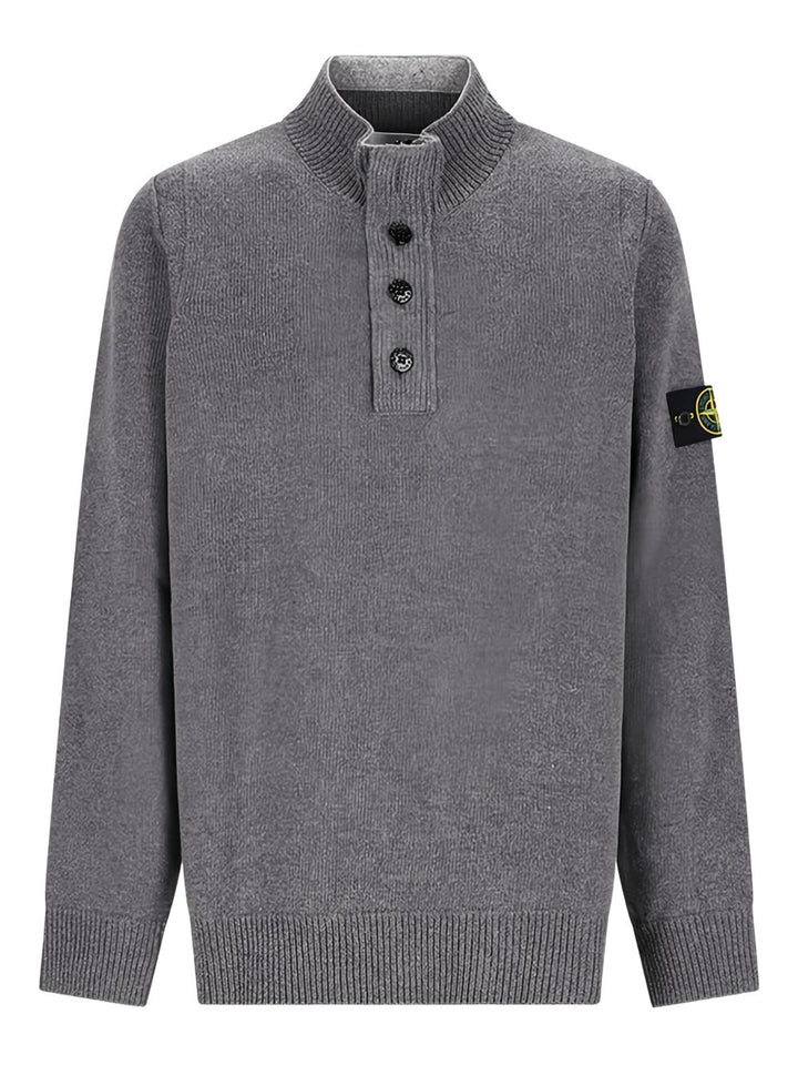 Stone Island Polo a maniche lunghe con bottoni
