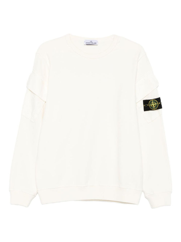 Stone Island
Felpa in cotone con taschino