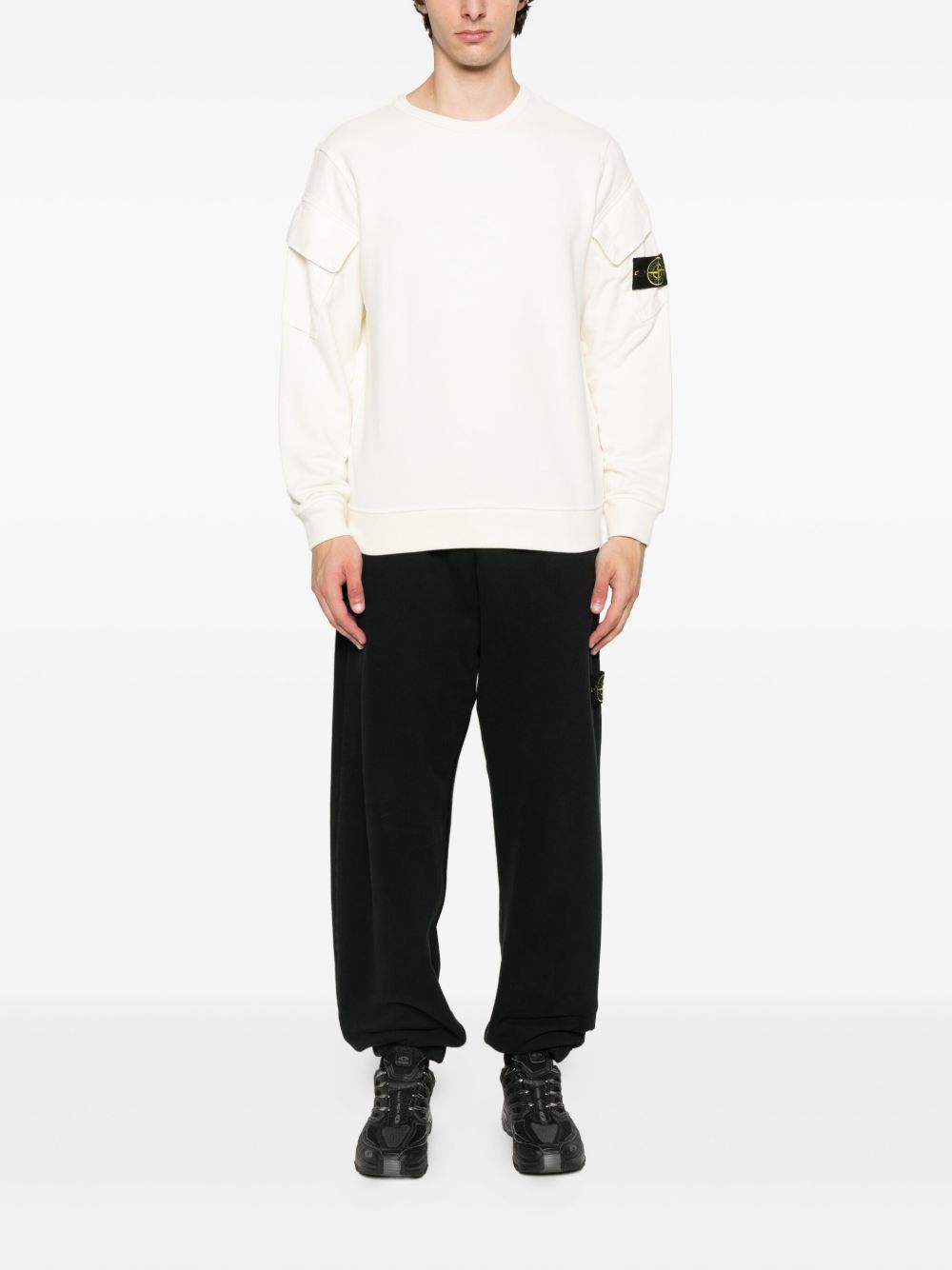 Stone Island
Felpa in cotone con taschino