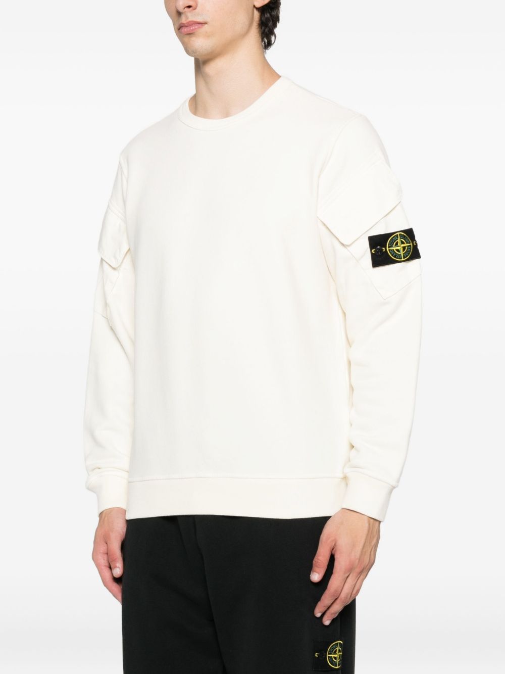 Stone Island
Felpa in cotone con taschino