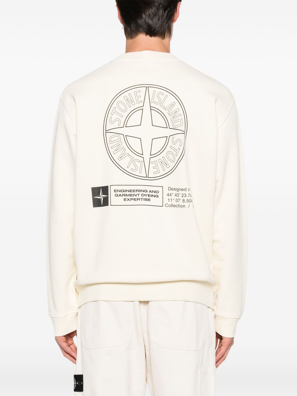 Stone Island Felpa in cotone con logo