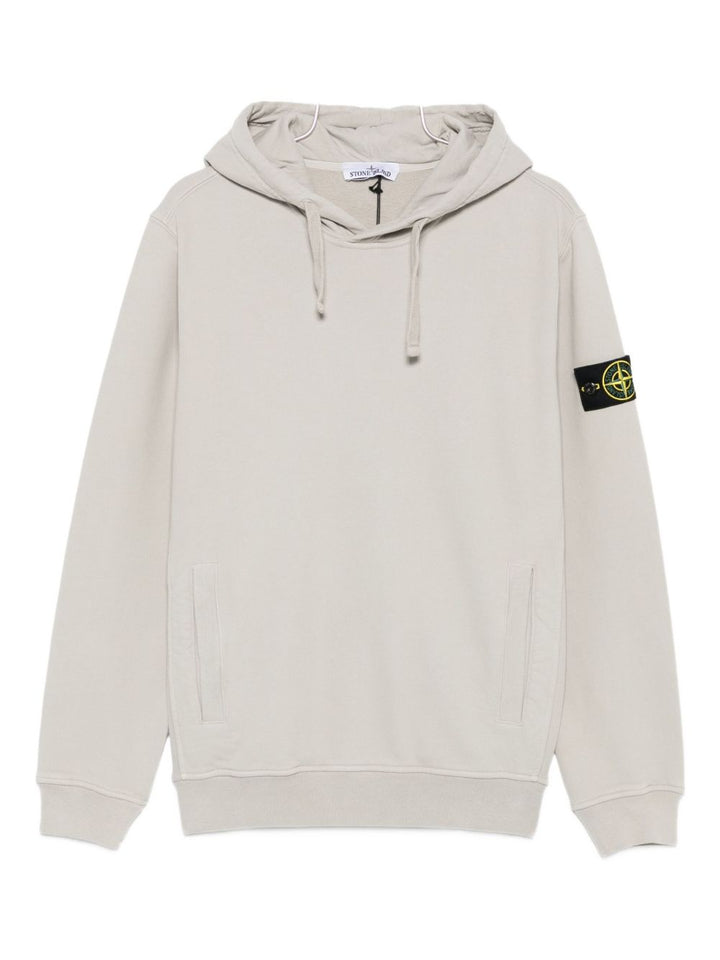 Stone Island
Felpa con cappuccio e applicazione Compass