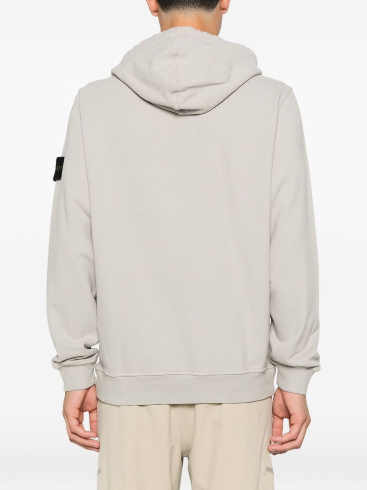 Stone Island
Felpa con cappuccio e applicazione Compass