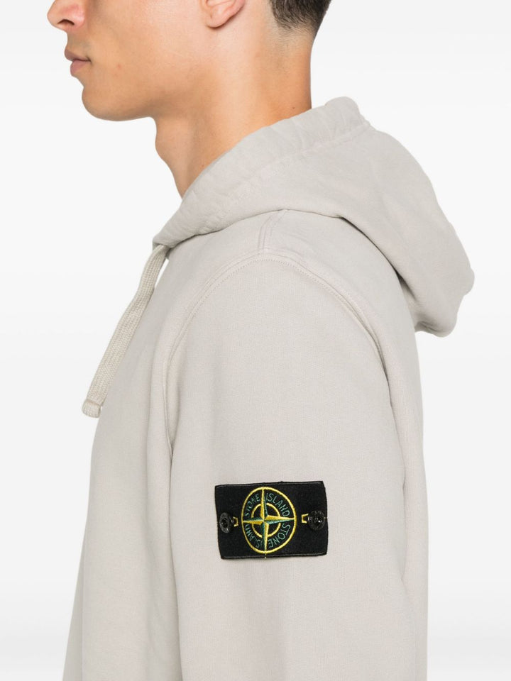 Stone Island
Felpa con cappuccio e applicazione Compass