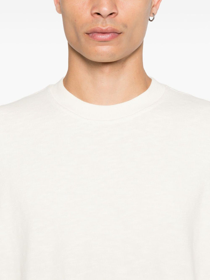 Stone Island Maglia bianca girocollo