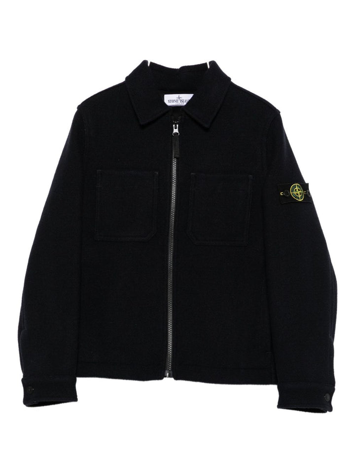 Stone Island Junior
Giacca con zip frontale e tasche applicate
