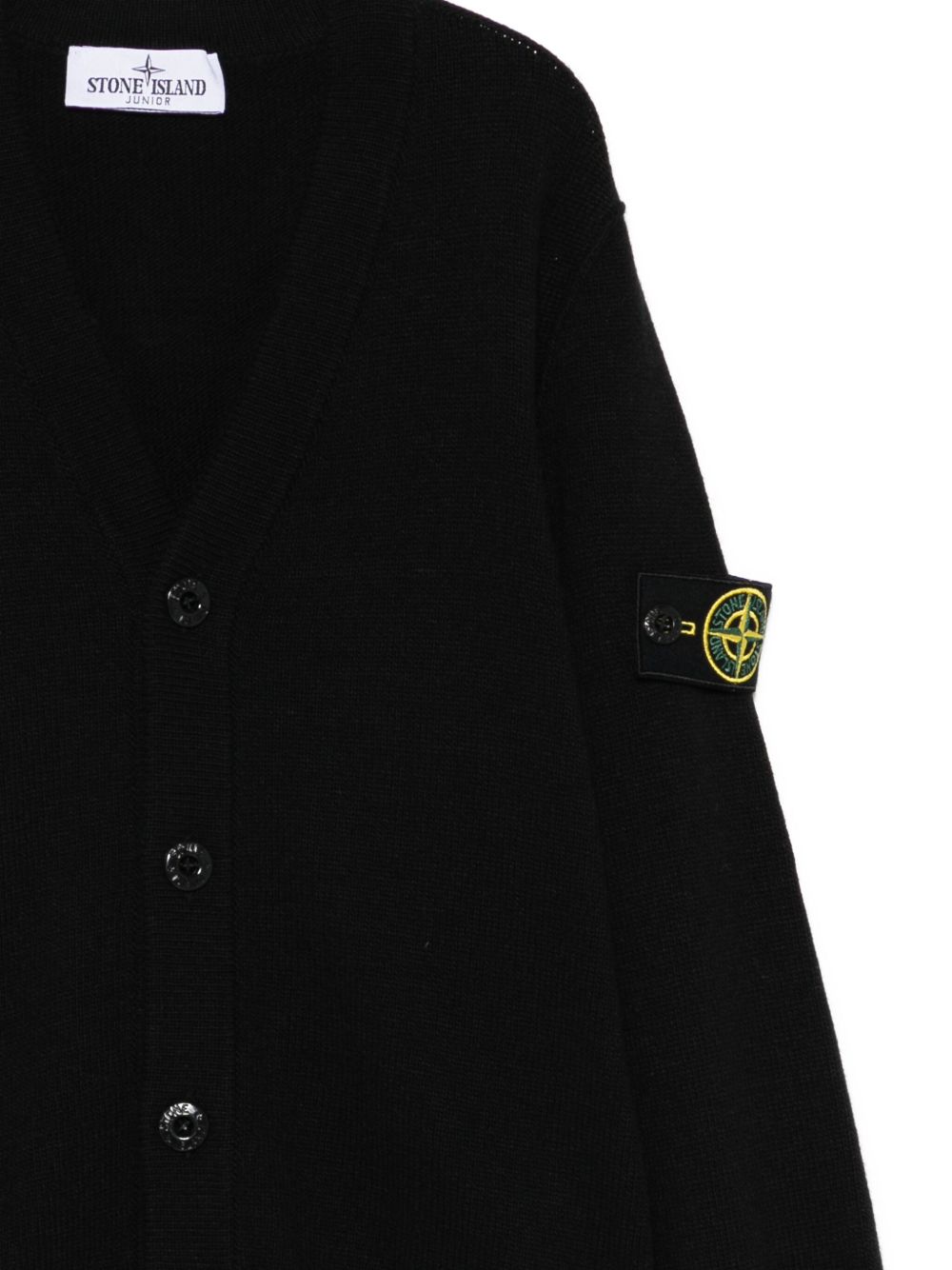 Stone Island Junior Cardigan con applicazione