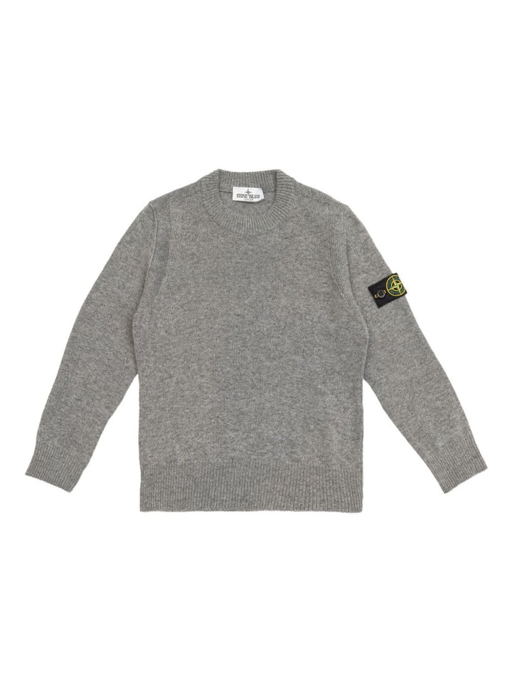 Stone Island Junior Maglione con applicazione Compass