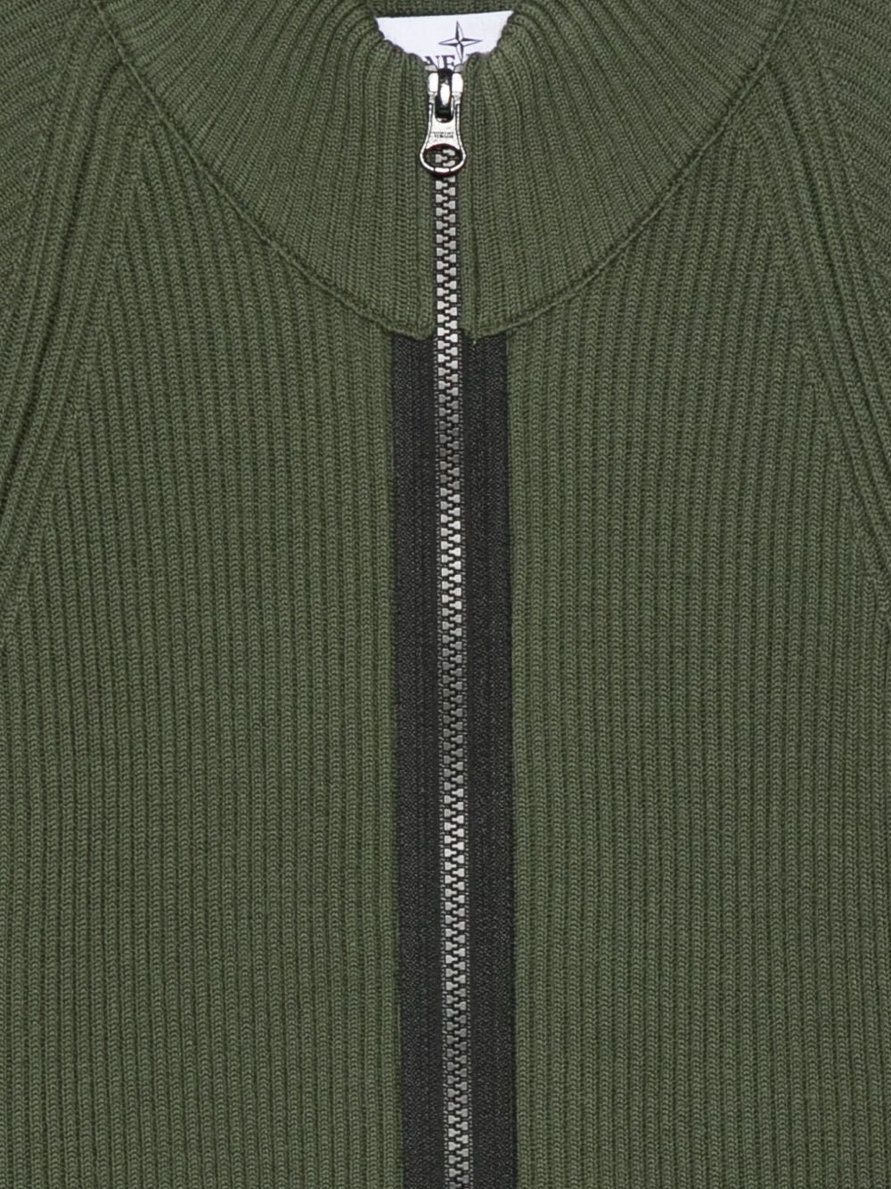 Stone Island Junior Giacca a costine con zip