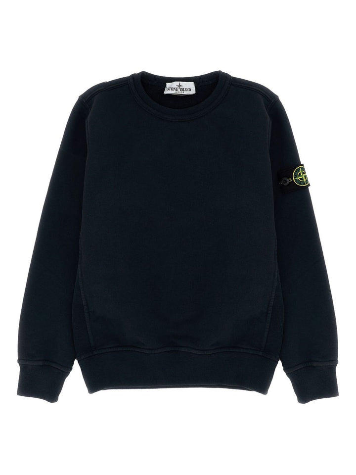 Stone Island Junior Felpa leggera in cotone