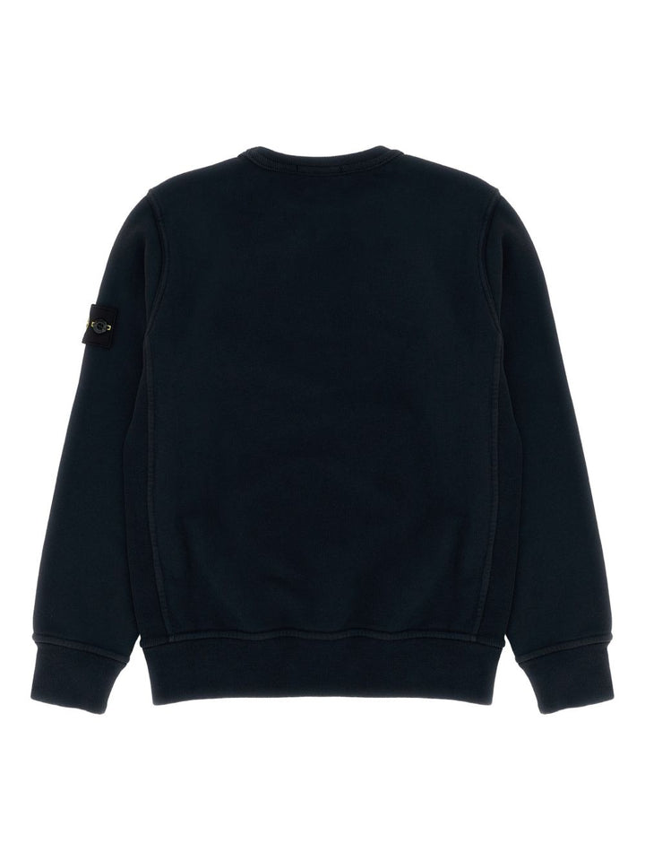 Stone Island Junior Felpa leggera in cotone
