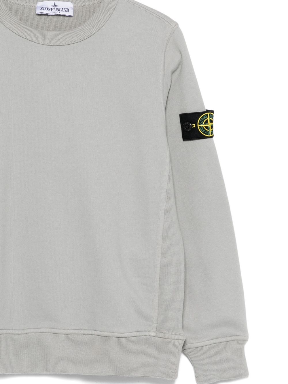 Stone Island Junior Felpa con applicazione Compass