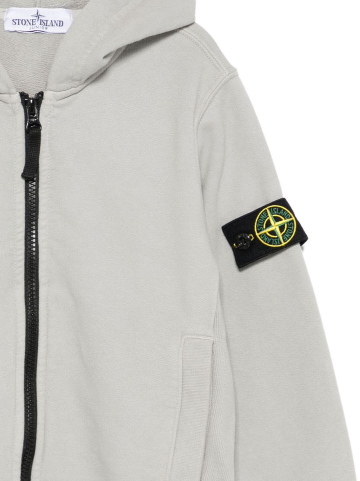 Stone Island Junior Felpa di colore grigio