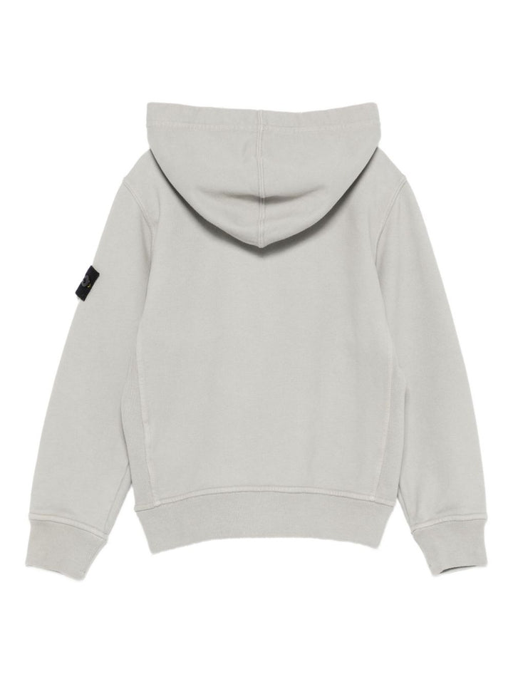 Stone Island Junior Felpa di colore grigio