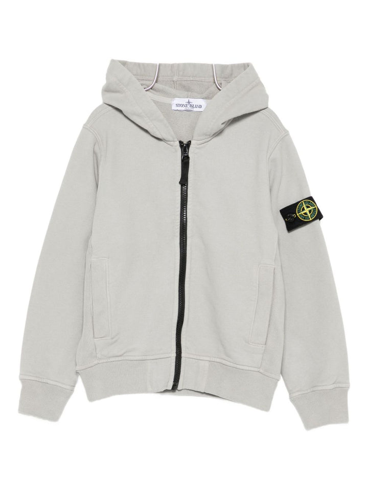 Stone Island Junior Felpa di colore grigio