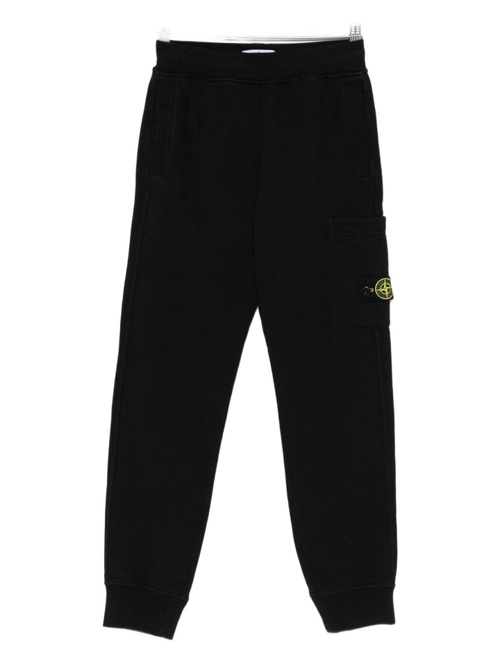 Stone Island Junior Pantaloni sportivi con applicazione Compass