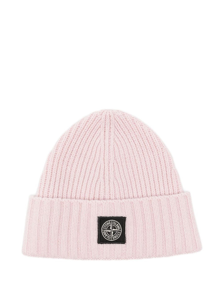 Stone Island Junior Berretto con applicazione